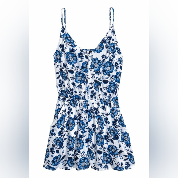 Floral Playsuit, Jumpsuit, Romper Shorts with Adjustable Straps size Women's 10 - Picture 1 of 11